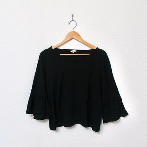 Madewell | Scoop Neck Top with Flounce Sleeves